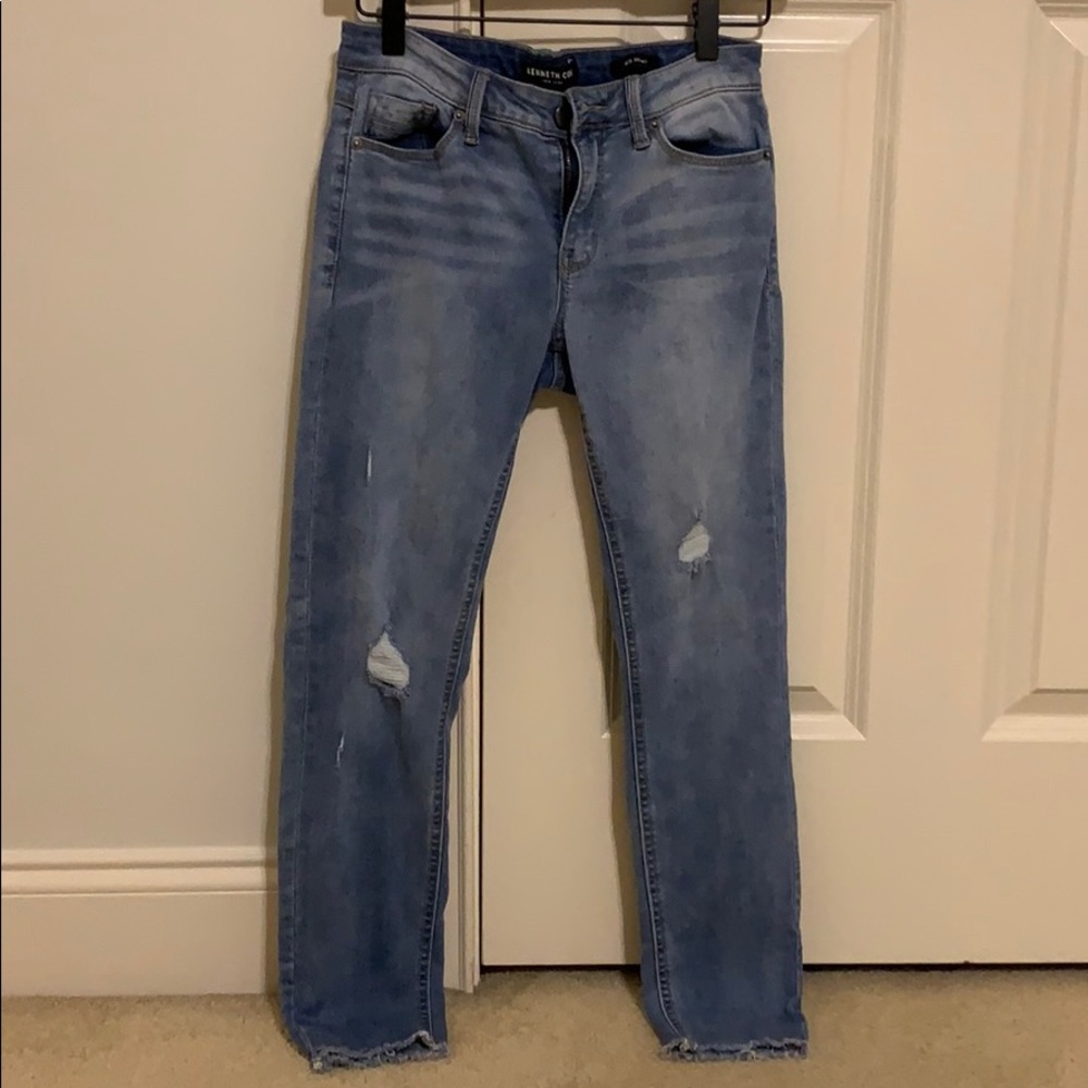 Light Wash Skinny Jeans.